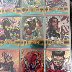 Marvel Metal 1995 Complete Basic Set 