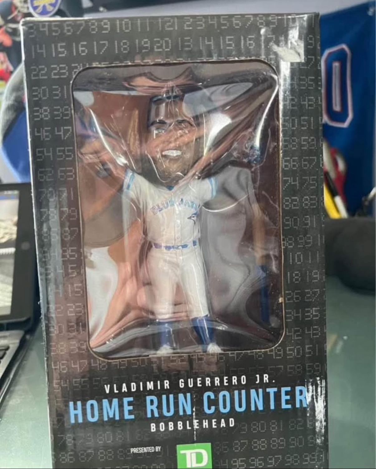 Vladimir Guerrero, JR Home Run Counter Bobblehead New In Box Toronto Blue Jays