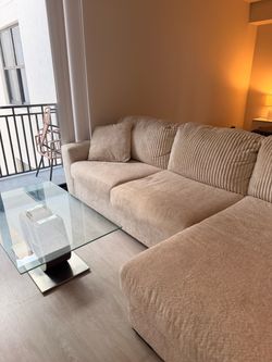 Beige Couch/Sofa