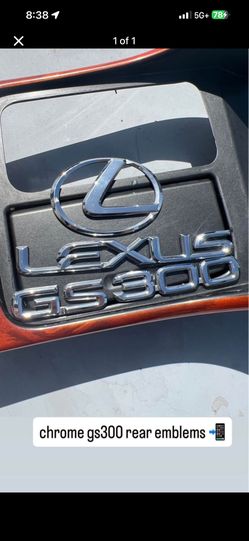 Lexus Gs300 chrome emblems
