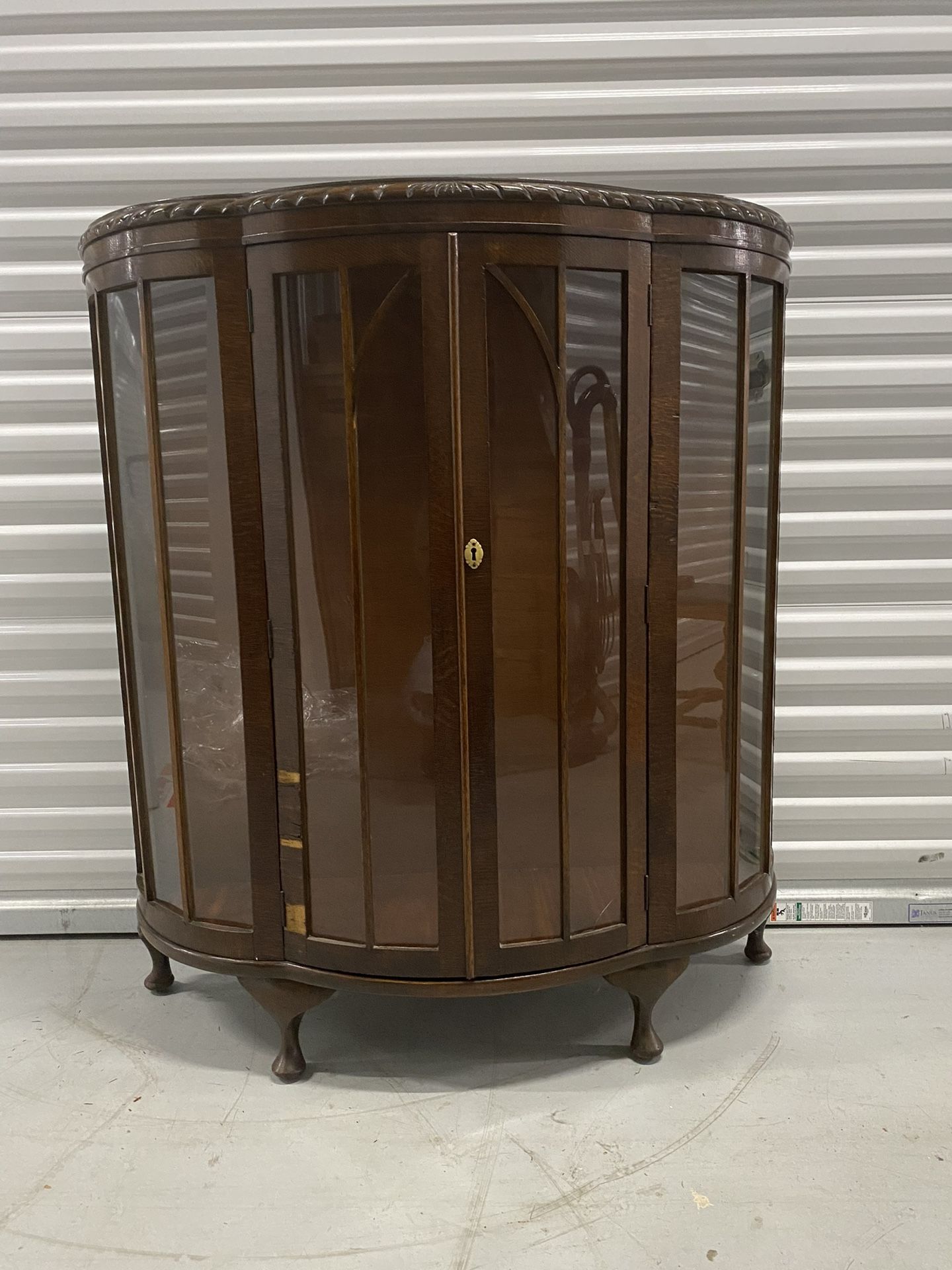 Mahogany showcase Display Cabinet Curio