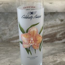 Celebrity Cruises Phalaenopsis Hennessy Frosted Glass