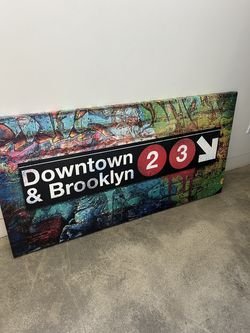 New York Graffiti Art Subway Print - Large