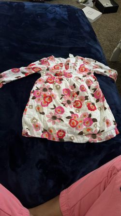 Flower Pink And Red Dress 