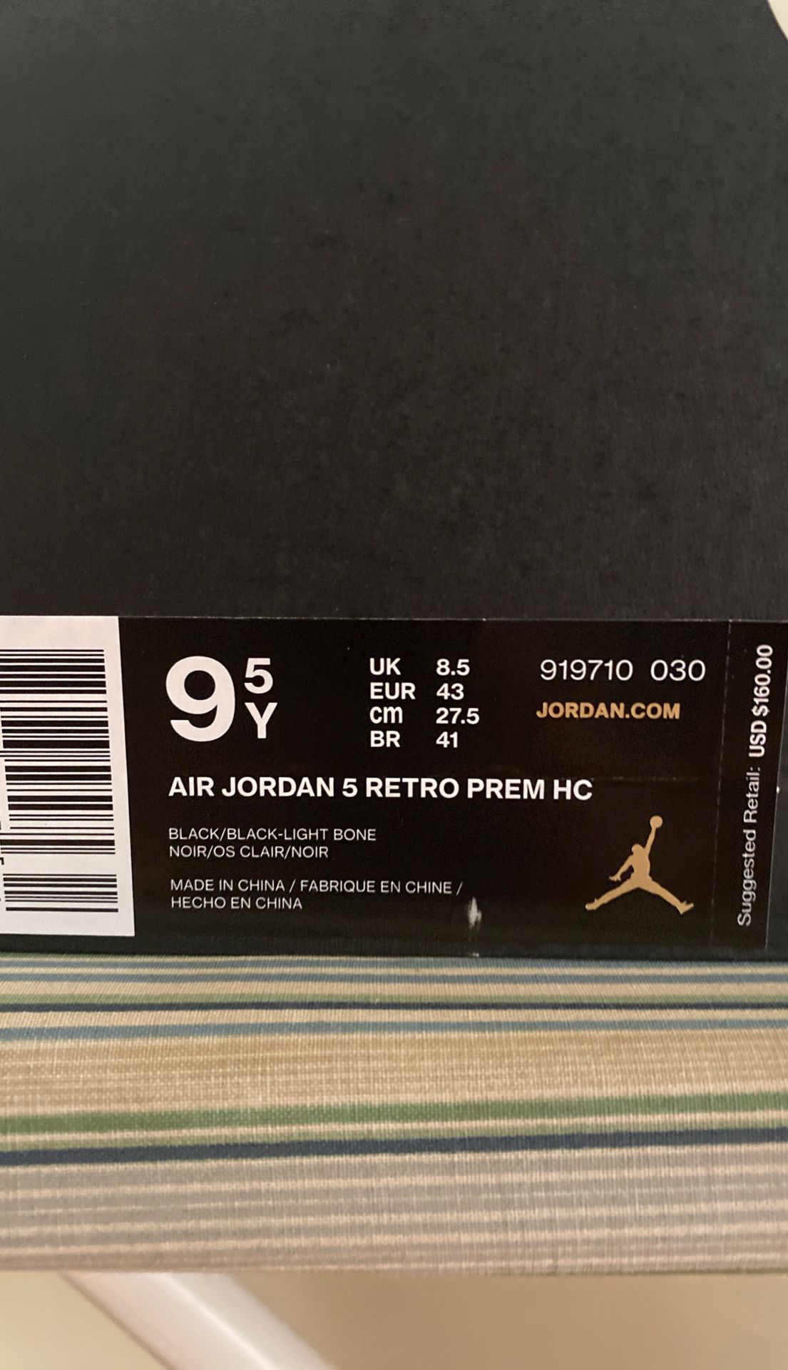 Air Jordan Retro 5 HC (Camo) Size 9.5 $200 obo