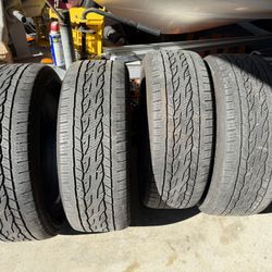 4 continental cross contact LX20 tires  255/55/20 
