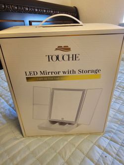 New LED mirror with storage
