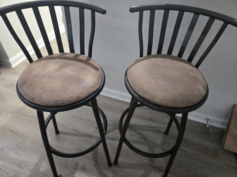 BAR STOOLS W/BACK BRACE
