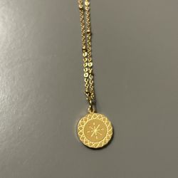 18k gold plated necklace 