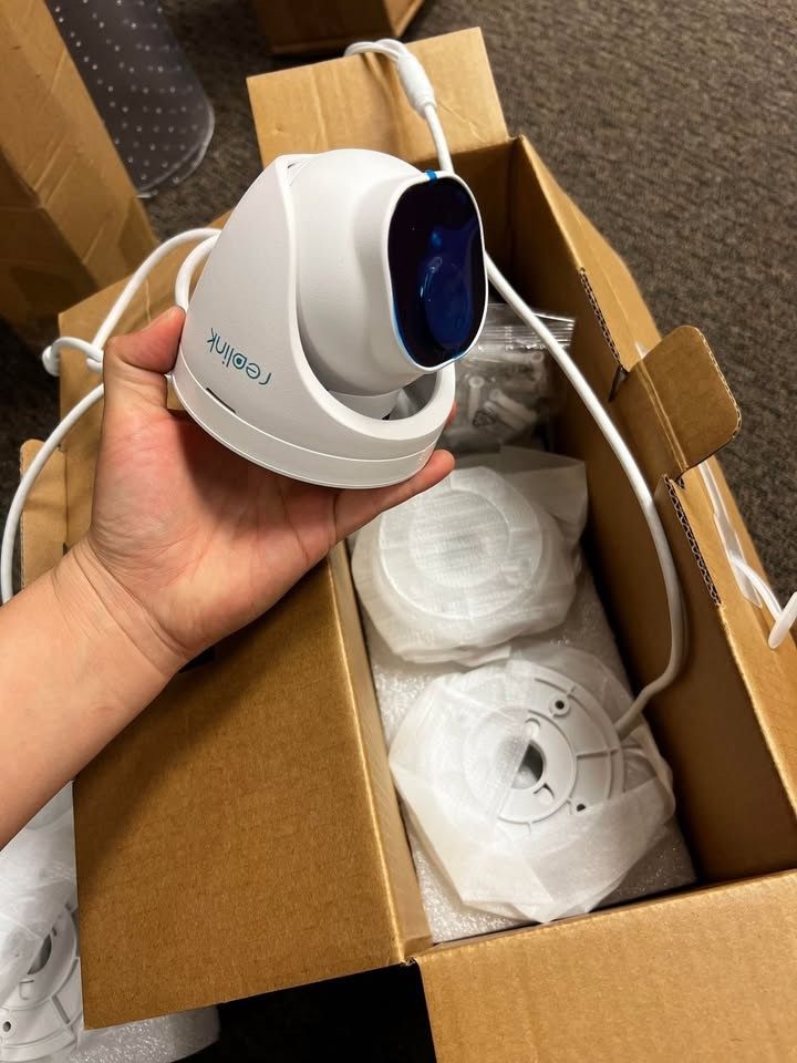 【camera only】【8pcs camera】4K Security Camera System, RLK16-800D8, 8pcs H.265 4K PoE, Wired with Person Vehicle Detection$150