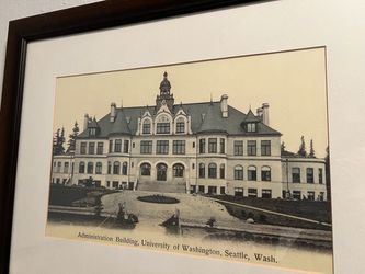professionally, framed and matted Seattle artwork- vintage prints professionally, framed and matted