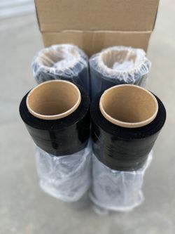 PALLET WRAP STRECH FILM CLEAR AND BLACK PLÁSTICO PARA PALETAS DE MADERA