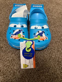 Lightening McQueen - Dinoco Crocs - Light Up !