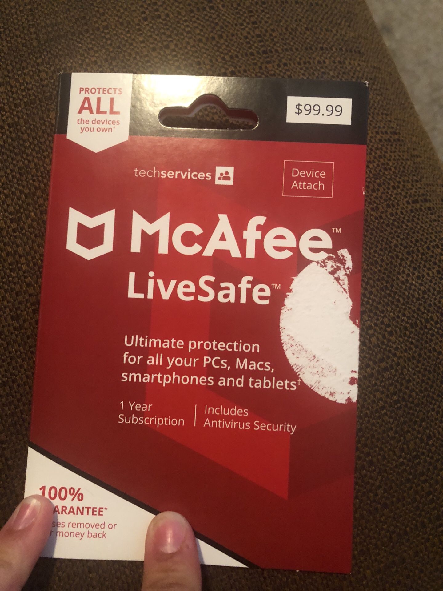 Mcafee 1 year subscription antivirus security