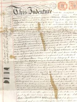 Antique Deed 1886 Handwritten Vellum London England Legal Document Wax Seals