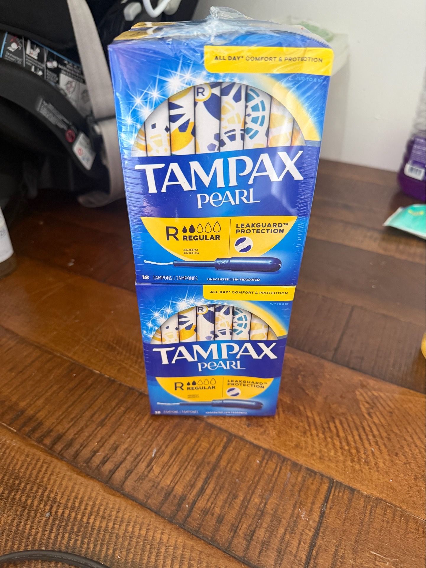 Tampax 18 tampons each box