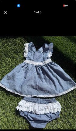 NWT baby starters girl dress w bloomers 24 months cotton