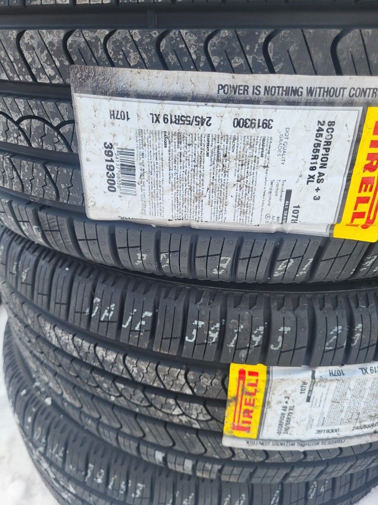 Brand New Perrelli Tires Stickered. 1300 In Stores Right Now. 245 55 19