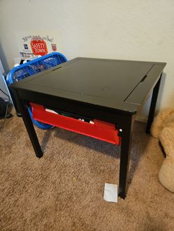Lego Table with Storage Bins