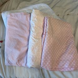 (3) Crib Sheets & (1) Mattress Pad - Pottery Barn