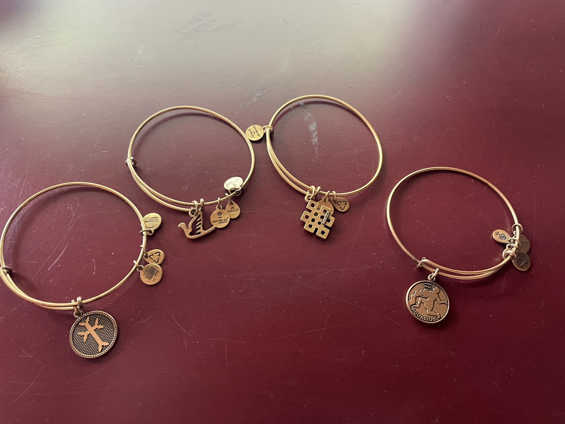 Alex and Ani Charm Bracelets Set Of 4 For $25