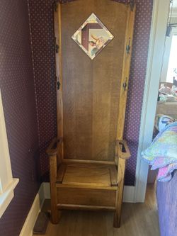 Vintage Oak Hall Tree