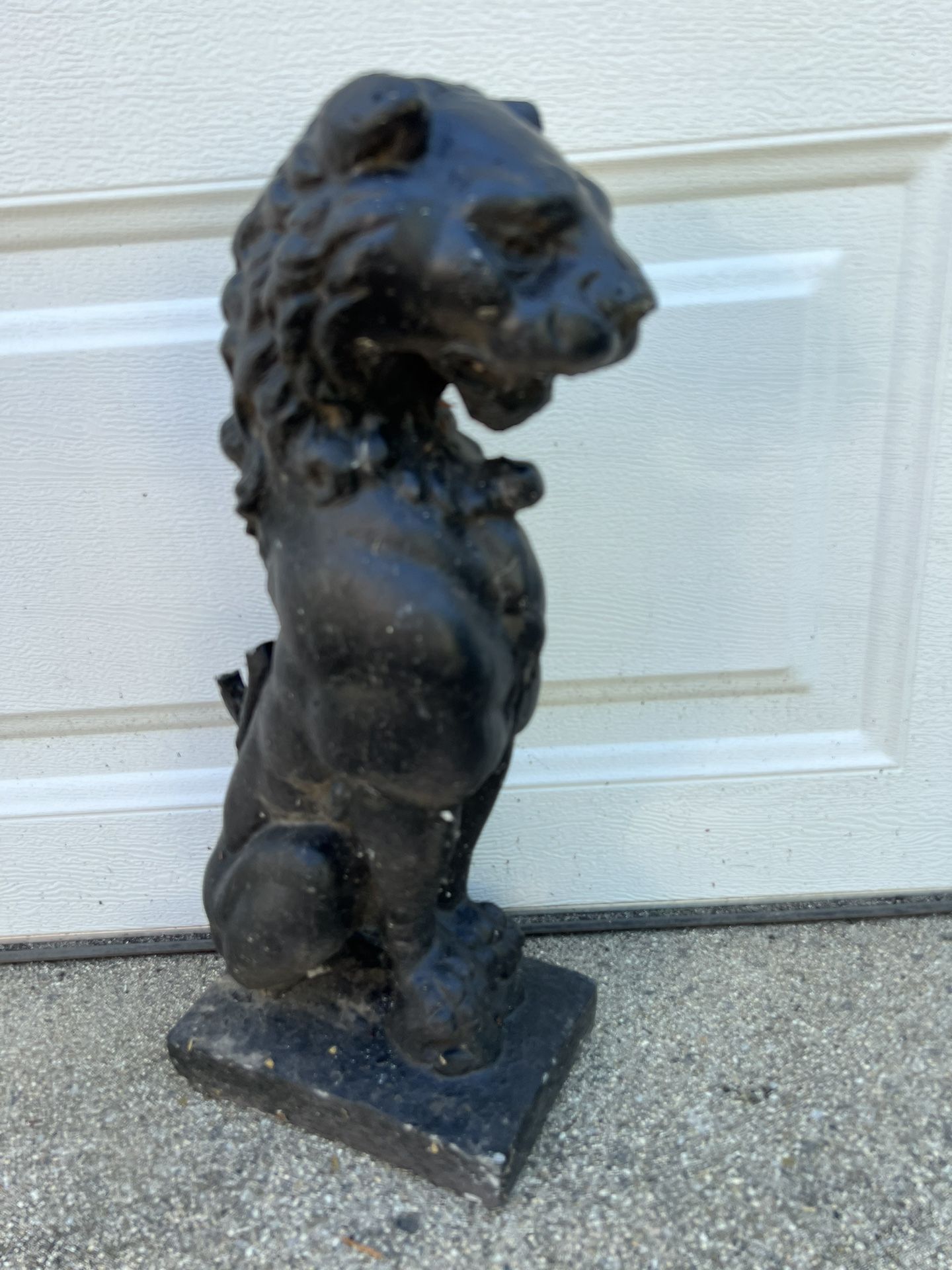 Vintage Halloween Concrete Lion