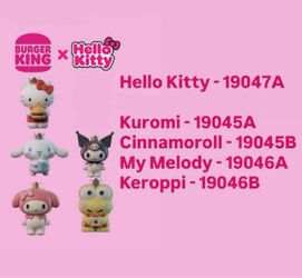 Burger King x Hello Kitty - Full Sealed Mini Figures Set