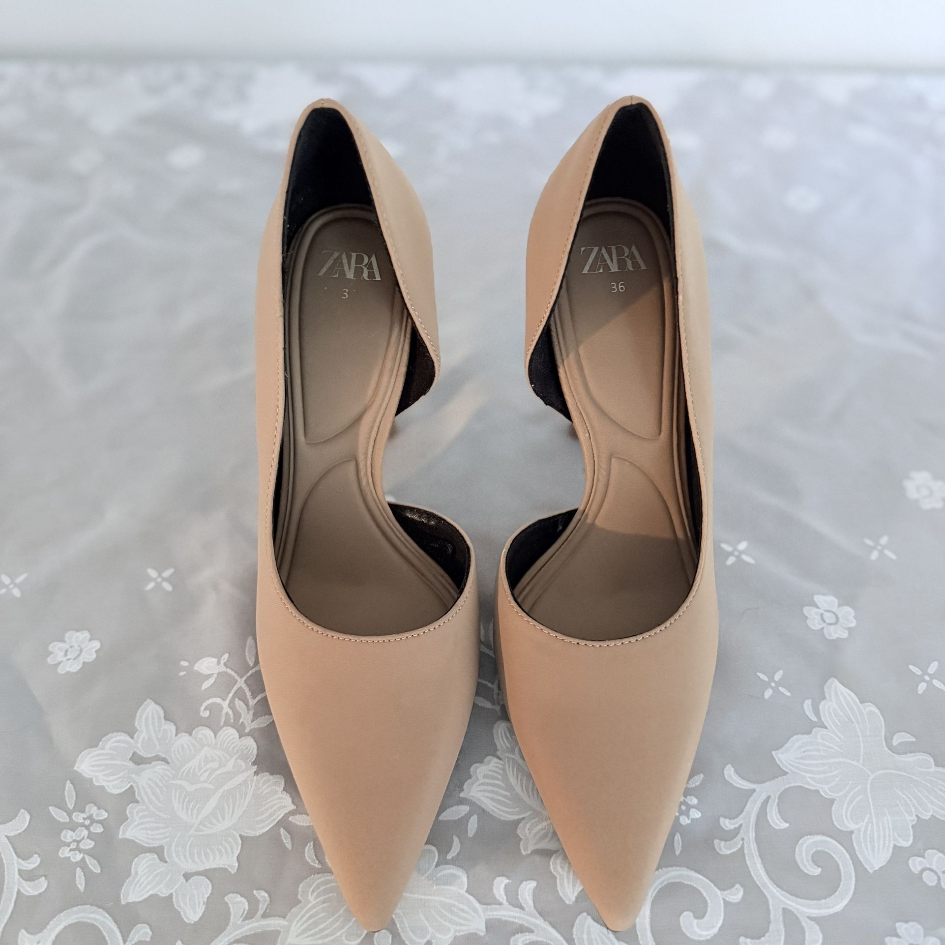 ZARA Asymmetric High-Heel Shoes Size 6 