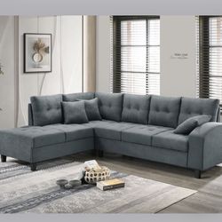 New In Box Gray Sectional 