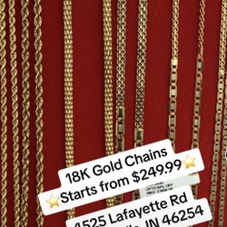 18K Gold Chains