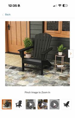 Polywood curve back outdoor chair