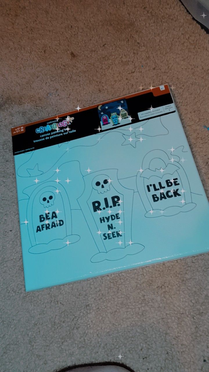 Halloween Canvas Paint Set