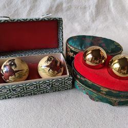 1 Chinese Baoding Balls w/ Box Oriental Hand Exercise Stress Relaxation