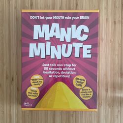Brand New Manic Minute Board Games