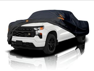 Truck Cover Waterproof All Weather,Full Exterior Covers Rain UV Protection,Full Outdoor Covers for Chevy Silverado Dodge Ram 1500 Ford F150,Fit Truck-