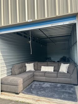 Dark Gray L-Shape Chaise Sectional Sofa *Delivery Available*