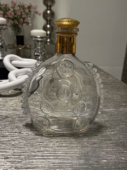 Louis XIII empty crystal bottle
