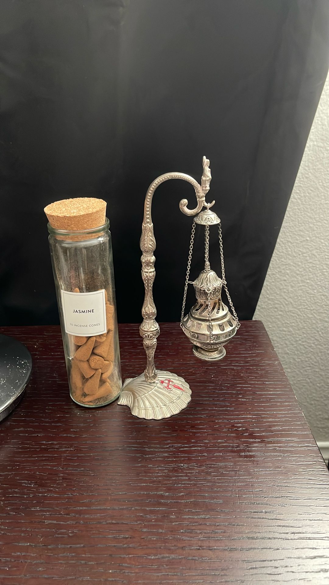 Silver Incense Burner Holder