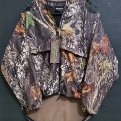 RIVERS WEST ORIGINAL BACK COUNTRY STALKER MOSSY OAK BREAK UP CAMOUFLAGE JACKET SIZE MEDIUM 