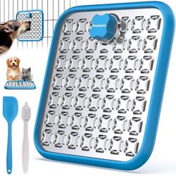 BRAND NEW Stainless Steel Large Lick Mat with a Spatula, Scrubbing Brush for Dog & Cat