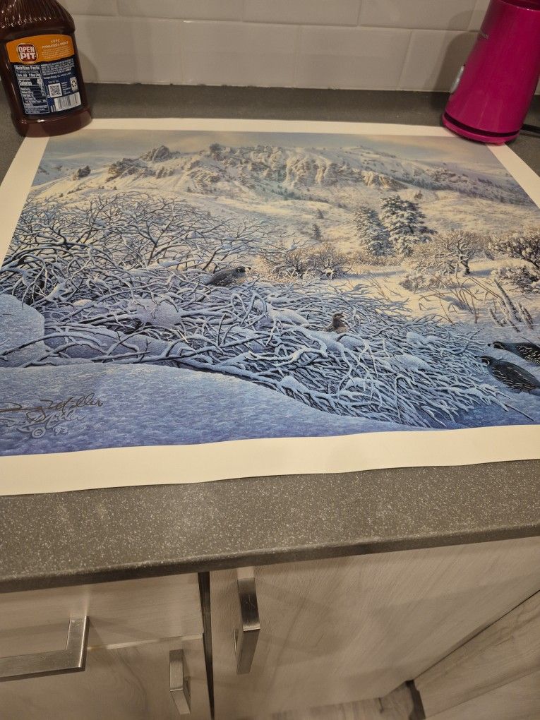 Beautiful Original Signed Print From 1993