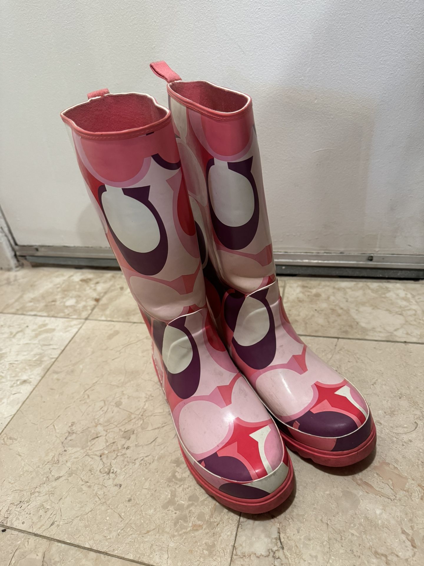 Coach Rainboots- Sz7M