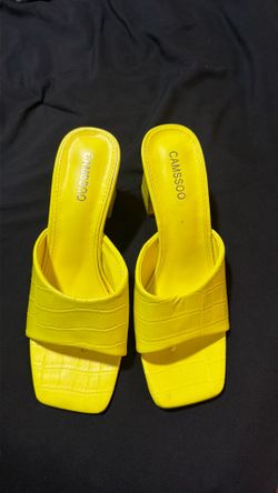 Neon Yellow Heels