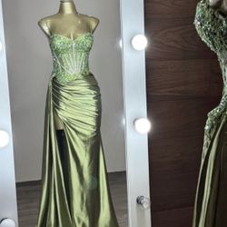 Sage Green Long Dress