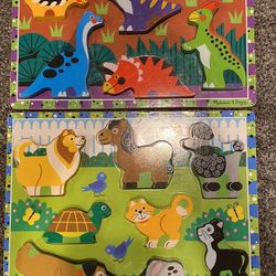 Two Melissa & Doug Puzzles