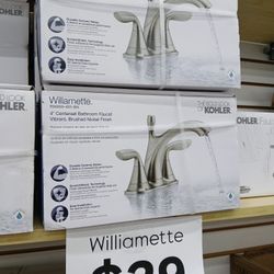 Kohler Willamette 4-inch centerset bathroom faucet 