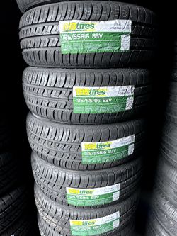SET OF FOUR NEW TIRES 185/55/16 TBB INCLUDING MOUNT AND BALANCE, ASK ME FOR SIZES AND BRANDS