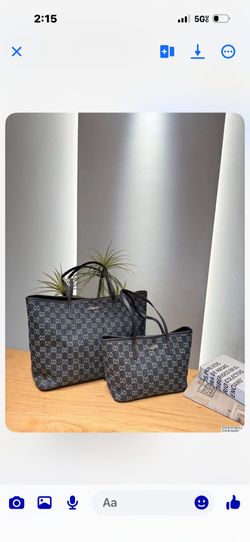 Gucci GG Monogram Tote Bags Set of Two