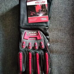 New Lincoln Electric Redline Welding Gloves Size Large